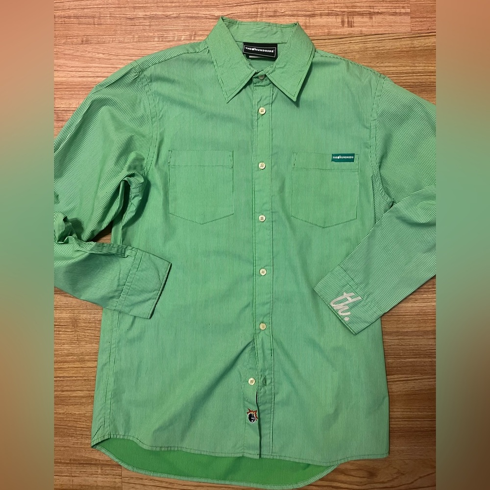 The Hundreds Green Oxford Shirt medium. 2007